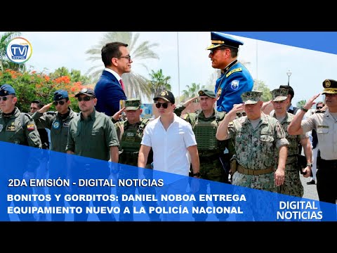 BONITOS Y GORDITOS: DANIEL NOBOA ENTREGA  EQUIPAMIENTO NUEVO A LA POLICÍA NACIONAL