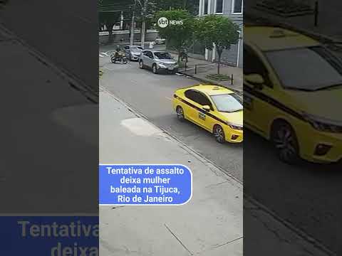 Tentativa de assalto deixa mulher baleada na Tijuca, Rio de Janeiro