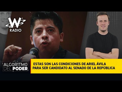 Las condiciones de Ariel Ávila para ser candidato al Senado
