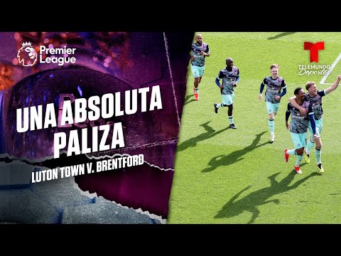 Gol de cabeza de Ethan Pinnock - Luton Town v. Brentford | Premier League | Telemundo Deportes