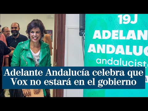 Teresa Rodríguez celebra que Andalucía ha pinchado el globo de Vox