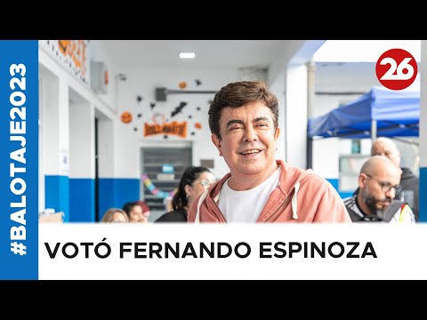 Votó Fernando Espinoza