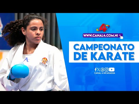 Campeonato de karate como parte de los juegos juveniles Managua 2023