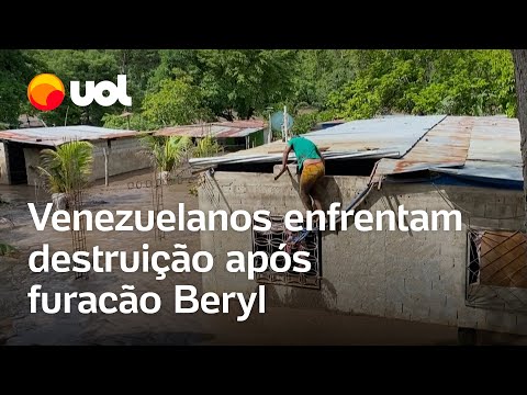 Venezuela enfrenta destruição com passagem do furacão Beryl; veja vídeo