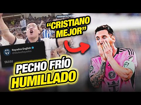 BOMBA! AFICIÓN en MÉXICO DESTRUYE a MESSI le gritan “Cristiano Ronaldo”  Inter 1-3 Monterrey