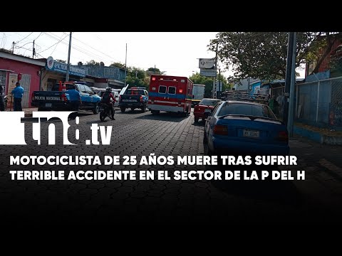 Managua: Motociclista fallece en accidente de tránsito