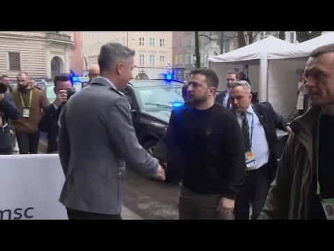 Zelenskyy and Blinken arrive at Munich Security Conference