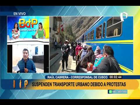 Cusco: 40 mil pobladores de provincias llegarán hoy a la ciudad imperial para sumarse a protestas