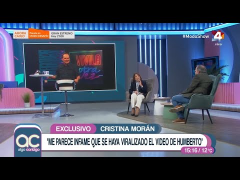 Cristina Morán habló del escándalo de Humberto de Vargas y le mandó un mensaje mirando a cámara
