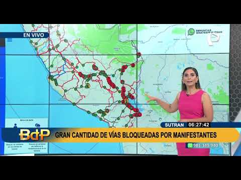 Mapa en tiempo real: aumentan vías bloqueadas hacia el sur y zona altiplánica