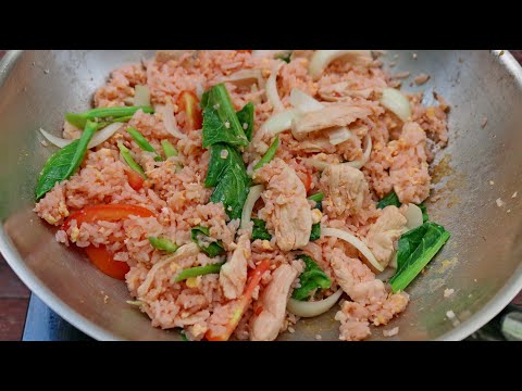 ข้าวผัดรถไฟ-ข้าวผัดซอสแดง-ทำง่ ข้าวผัดรถไฟ-ข้าวผัดซอสแดง-ทำง่