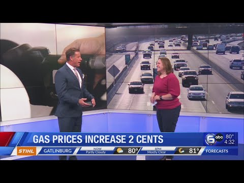 Gas prices increase by 2 cents