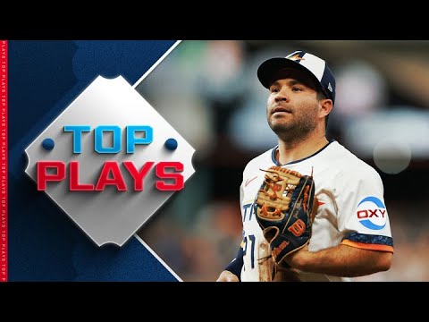 Top MLB Plays of 9/15/25 (Austin Martins tough catch, Jose Altuves slick double play and more!)