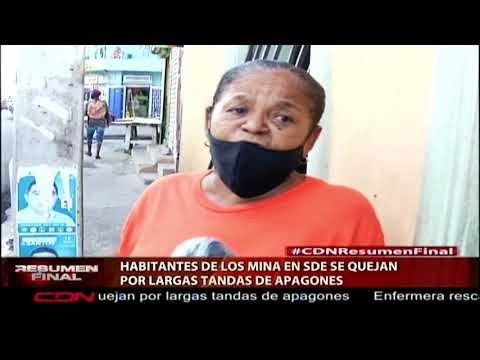 Habitantes de Los Mina en SDE se quejan por largas tandas de apagones