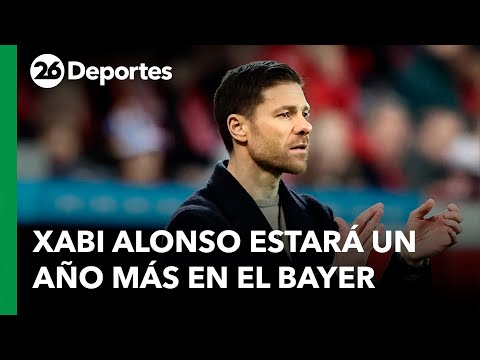 Xabi Alonso confirmó que se queda al menos otro año más al frente del Bayer Leverkusen