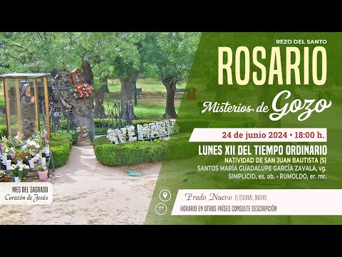 SANTO ROSARIO de hoy Lunes (Misterios Gozosos) en DIRECTO desde PRADO NUEVO a las 18:00 h.