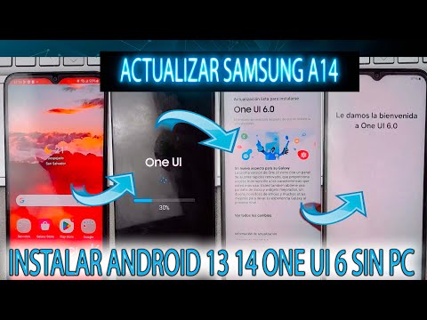 ACTUALIZAR SAMSUNG A14 A ANDROID 13 14 ONE UI 6 SIN PC TODO MANUAL A145