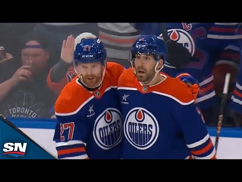 Oilers Evan Bouchard Blasts Howitzer Past Maple Leafs Joseph Woll