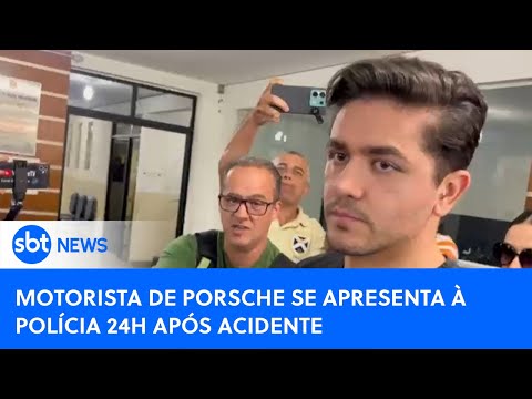 Motorista de Porsche se apresenta à polícia 24h após acidente em SP