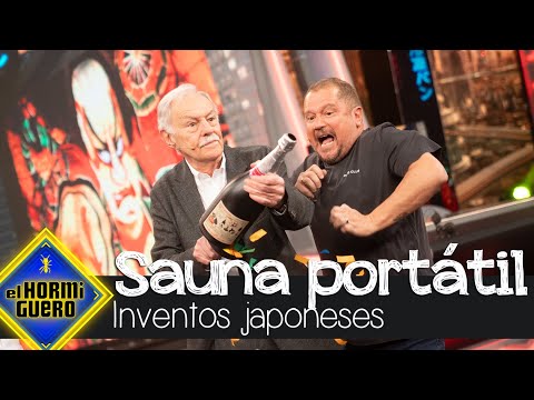 El Monaguillo sorprende a Eduardo Mendoza con una sauna portátil - El Hormiguero