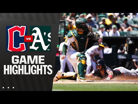 Guardians vs. As Game Highlights (6/22/25) | MLB Highlights