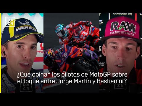 Los pilotos de MotoGP se mojan sobre el toque entre Bastianini y Jorge Martín en Misano