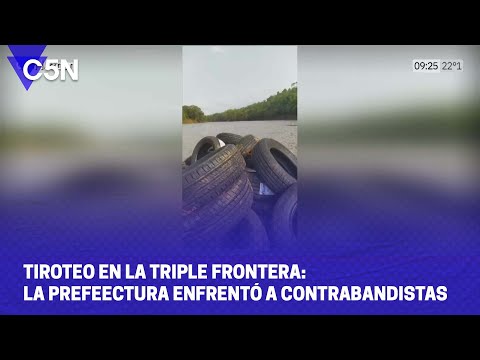 TIROTEO en la TRIPLE FRONTERA: La PREFEECTURA ENFRENTÓ a CONTRABANDISTAS