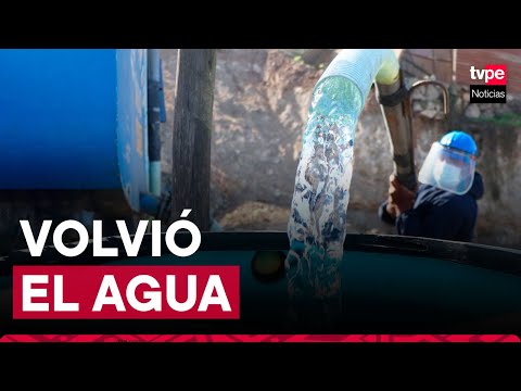 Sedapal restablece el servicio de agua al 100 % en Lima Sur