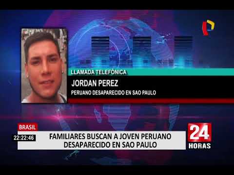 Policía Civil de Brasil ayudará a familiares de peruano desaparecido