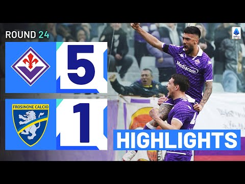 FIORENTINA-FROSINONE 5-1 | HIGHLIGHTS | La Viola triumph in goal fest | Serie A 2023/24