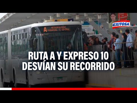 Metropolitano: Conoce desvío de la ruta A y Expreso 10 tras volcadura de tráiler en plaza Unión