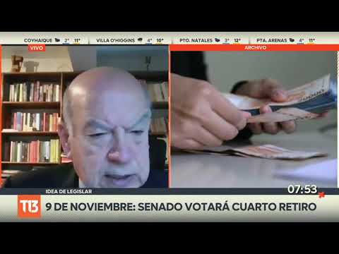 Senado votaría cuarto retiro el 9 de noviembre: entrevista a senador José Miguel Insulza