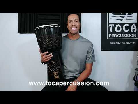 Toca Street Series Djembe - Black Onyx Finish