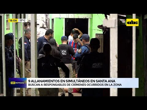 Santa Ana: nueve allanamientos en simultáneos en busca de responsables de homicidios