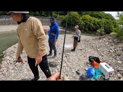 魚回収作業のお仕事【北田原マス釣り場】