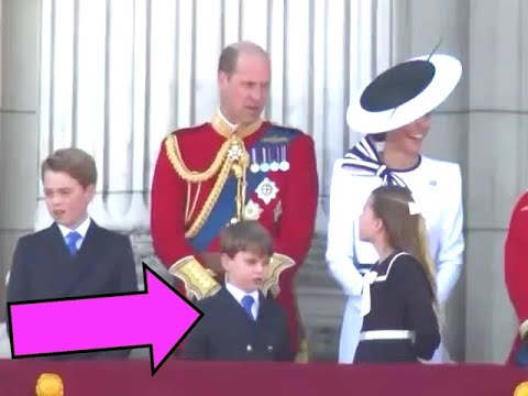 Kate Middleton & Family Educating Prince Louis Trooping The