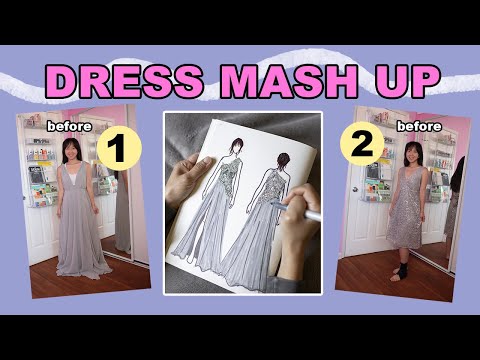 Making A New Dress From 2 Old Dresses! Thrifted Transformations