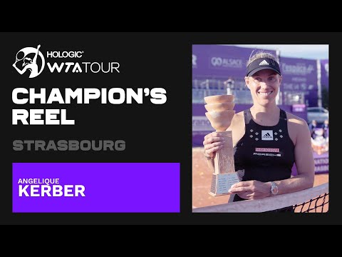 Strasbourg champion Angelique Kerber lifts a 14th career WTA title! 🏆