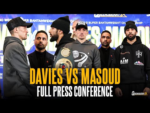 FULL PRESS CONFERENCE! Liam Davies vs Shabaz Masoud IBO World Super-Bantamweight Title Fight 💥