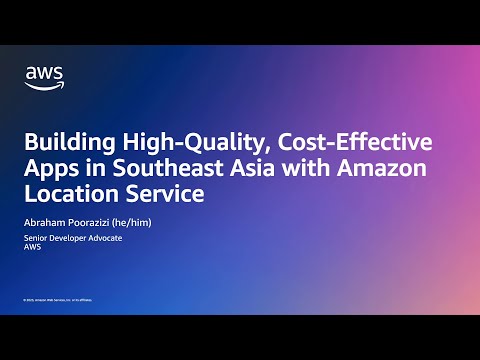 Building Apps in Southeast Asia with GrabMaps and Amazon Location Service | Amazon Web Services