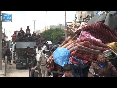 Thousands of Palestinians flee after Israel's overnight incursion in Rafah
