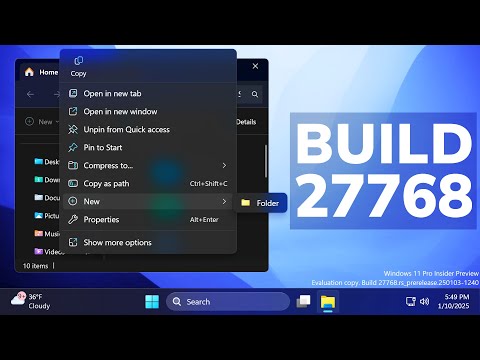 New Windows 11 Build 27768 – New File Explorer Feature, New Settings Options, and Fixes (Canary)