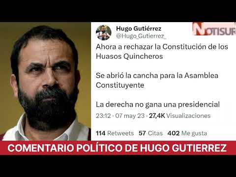 Ahora a rechazar la Constitución de los Huasos Quincheros dice Hugo Gutierrez