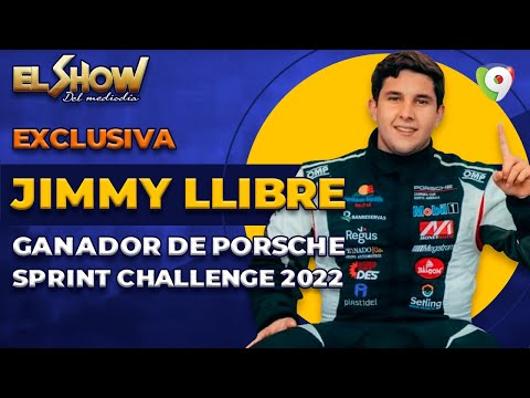 Exclusiva Jimmy Llibre dominicano ganador de  Porsche Sprint Challenge 2022 | El Show del Mediodía