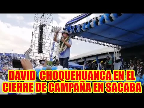 DAVID CHOQUEHUANCA ESTE 18 DE OCTUBRE VAMOS RECUPERAR LA DEMOCRACIA PARA TODO LOS BOLIVIANOS..