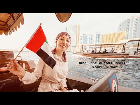 Dubai Abra Ride | Boat Ride in Dubai Creek | Deira Boat Ride to Bur Dubai 1 Dirham | Ferry Ride 2024