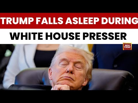 LIVE: Donald Trump Appears To Fall Asleep During White House Press Conference | Trump News