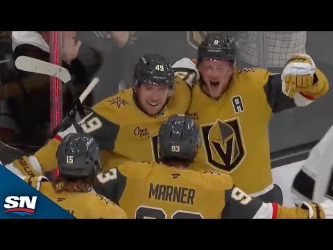 Vegas Barbashev teams up with Marner, Eichel to bury one on the rush