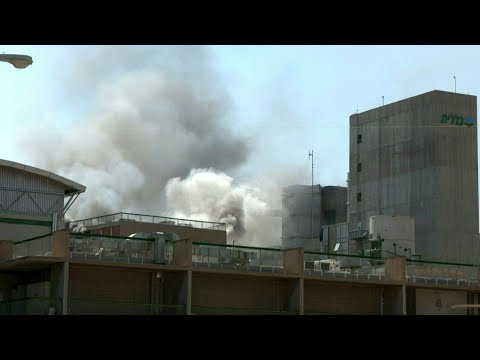 Smoke billows from hospital in Israel's south after Iranian missile attack | AFP