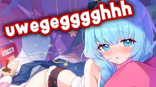 chat is she gonna fhrow up on streem 🌠